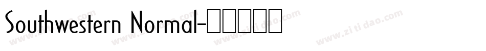 Southwestern Normal字体转换